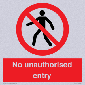 PA7608: No unauthorised entry