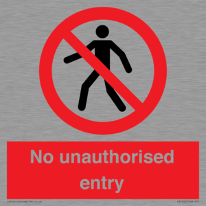 PA7608: No unauthorised entry