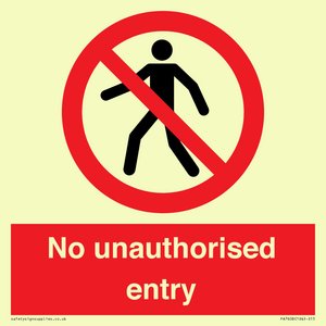PA7608: No unauthorised entry