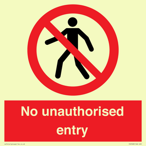 PA7608: No unauthorised entry