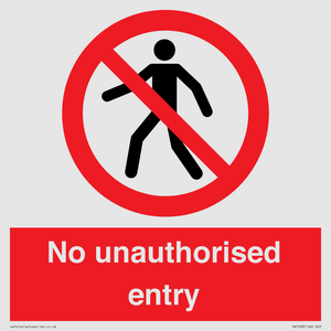 PA7608: No unauthorised entry