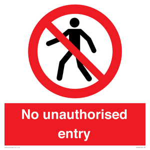 PA7608: No unauthorised entry