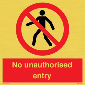 PA7608: No unauthorised entry
