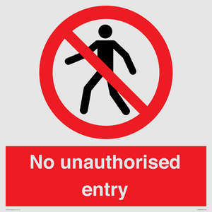 PA7608: No unauthorised entry