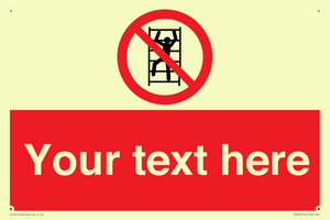 PA7625: Custom prohibition No climbing