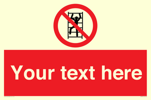 PA7625: Custom prohibition No climbing