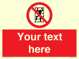 PA7625: Custom prohibition No climbing