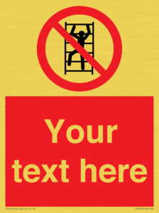 PA7625: Custom prohibition No climbing