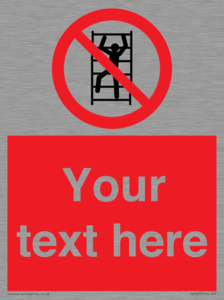 PA7625: Custom prohibition No climbing