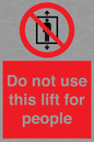 PA7643: Do not use this lift for people