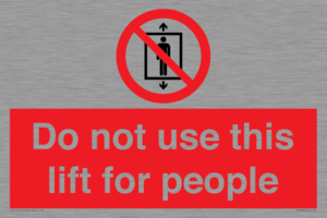 PA7643: Do not use this lift for people