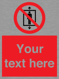 PA7661: Custom prohibition Do not use this lift for people