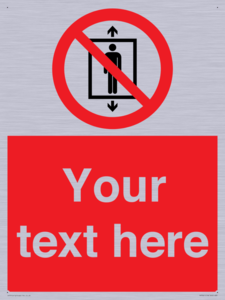 PA7661: Custom prohibition Do not use this lift for people