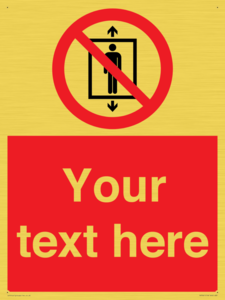 PA7661: Custom prohibition Do not use this lift for people