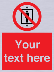 PA7661: Custom prohibition Do not use this lift for people