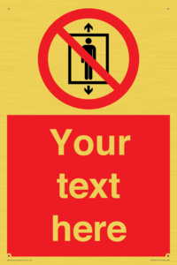 PA7661: Custom prohibition Do not use this lift for people