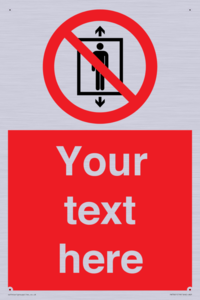 PA7661: Custom prohibition Do not use this lift for people