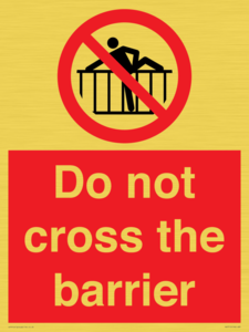 PA7715: Do not cross the barrier