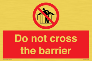 PA7715: Do not cross the barrier