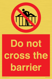 PA7715: Do not cross the barrier