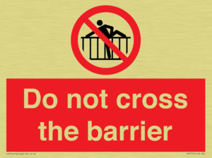 PA7715: Do not cross the barrier