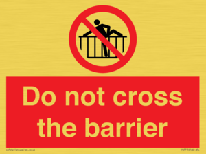 PA7715: Do not cross the barrier