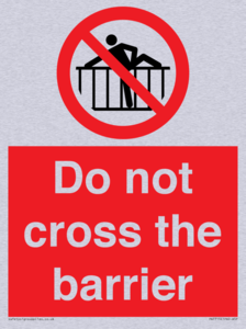 PA7715: Do not cross the barrier