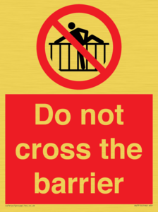 PA7715: Do not cross the barrier