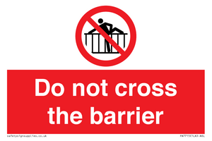 PA7715: Do not cross the barrier