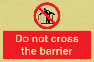 PA7715: Do not cross the barrier