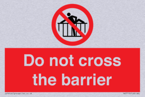 PA7715: Do not cross the barrier
