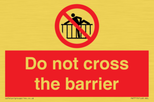 PA7715: Do not cross the barrier