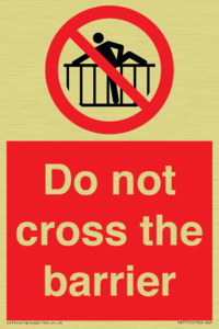 PA7715: Do not cross the barrier