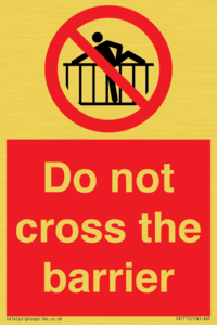 PA7715: Do not cross the barrier