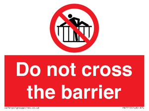 PA7715: Do not cross the barrier