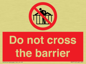 PA7715: Do not cross the barrier