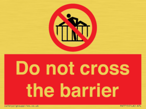 PA7715: Do not cross the barrier