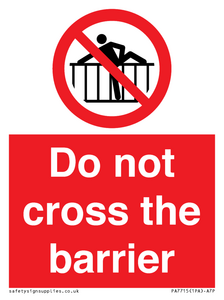 PA7715: Do not cross the barrier