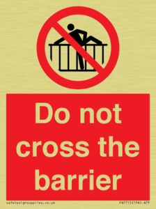 PA7715: Do not cross the barrier