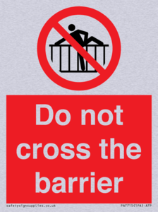 PA7715: Do not cross the barrier