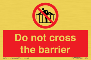 PA7715: Do not cross the barrier