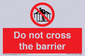PA7715: Do not cross the barrier