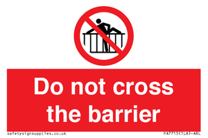 PA7715: Do not cross the barrier