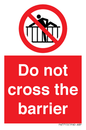PA7715: Do not cross the barrier