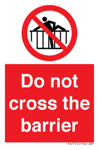 PA7715: Do not cross the barrier