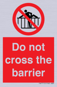 PA7715: Do not cross the barrier