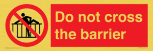 PA7715: Do not cross the barrier