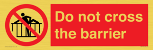 PA7715: Do not cross the barrier