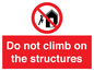 PA7717: Do not climb on the structures