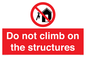 PA7717: Do not climb on the structures
